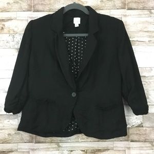 LC Lauren Conrad Black Cropped Blazer sz. 8